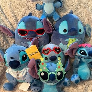 Disney Stitch Plush Toy Collection - Blue and Purple